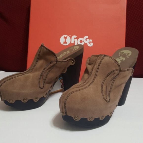 🆕️ (NIB) FLOGGS DIANA High Heel (9) Clog - Picture 2 of 7
